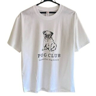 パグ　Tシャツ　パグプリント　PUG