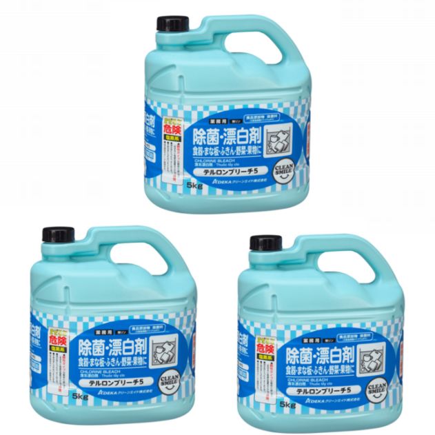 【沖縄・離島販売不可】【塩素系除菌・漂白剤】テルロンブリーチ5　希釈 [5kg×3]