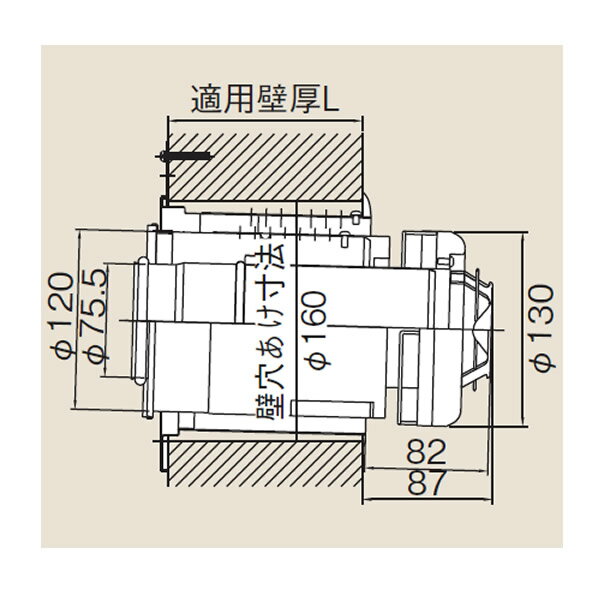乐天商城 - リンナイ φ120×φ80給排気部材 FF 2重管用 FFT-5B-400 給排気トップ (直排専用) (21-1076) FFT5B400 給湯器【純正品】