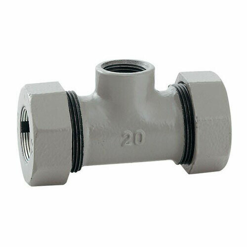 カクダイ 3管兼用ジョイント ネジつきチーズ 649-848-40 水道材料【純正品】