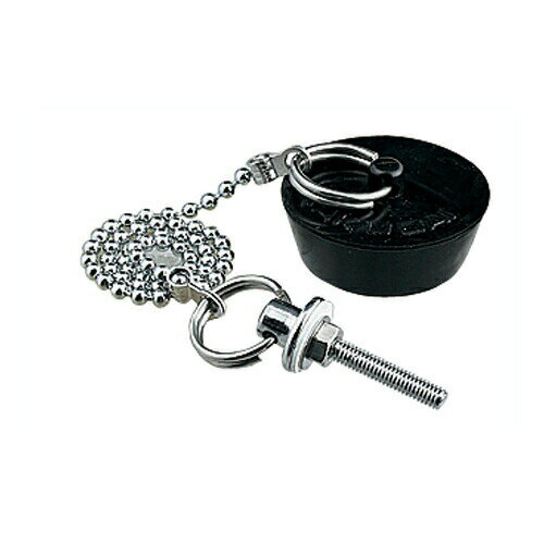 洗面器ゴム栓くさりつき 491-000 (35×28) カクダイ【純正品】