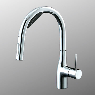 KVK  ビルトイン浄水器用シングルシャワー付混合栓(Wセンサー)　撥水