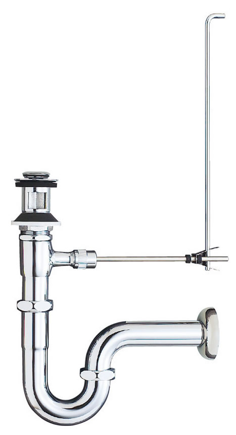 LF-270PAC INAX LIXIL 洗面器・手洗器用セット金具 ポップアップ式排水金具 (呼び径32mm) 壁排水Pトラップ (排水口カバー付) イナックス リクシル【純正品】