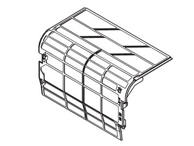 CWD001396 パナソニック Panasonic エアコン（CS-2* 数字で始まる） エアフィルター（右側用）【純正品】