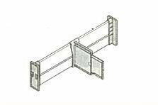 パナソニック Panasonic【LENP40D】 縦仕切りパネルセット 引出奥行き400mm用 後付パーツ 【純正品】