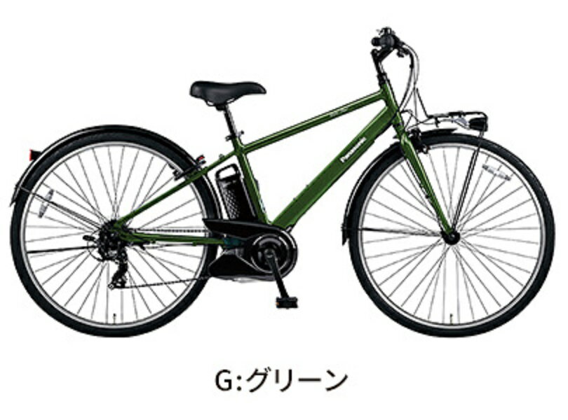 電動自転車 電動アシスト自転車 パナソニック ベロスター Velo-Star ELVS775-G グリーン 700C スポーツ 7段変速 2023