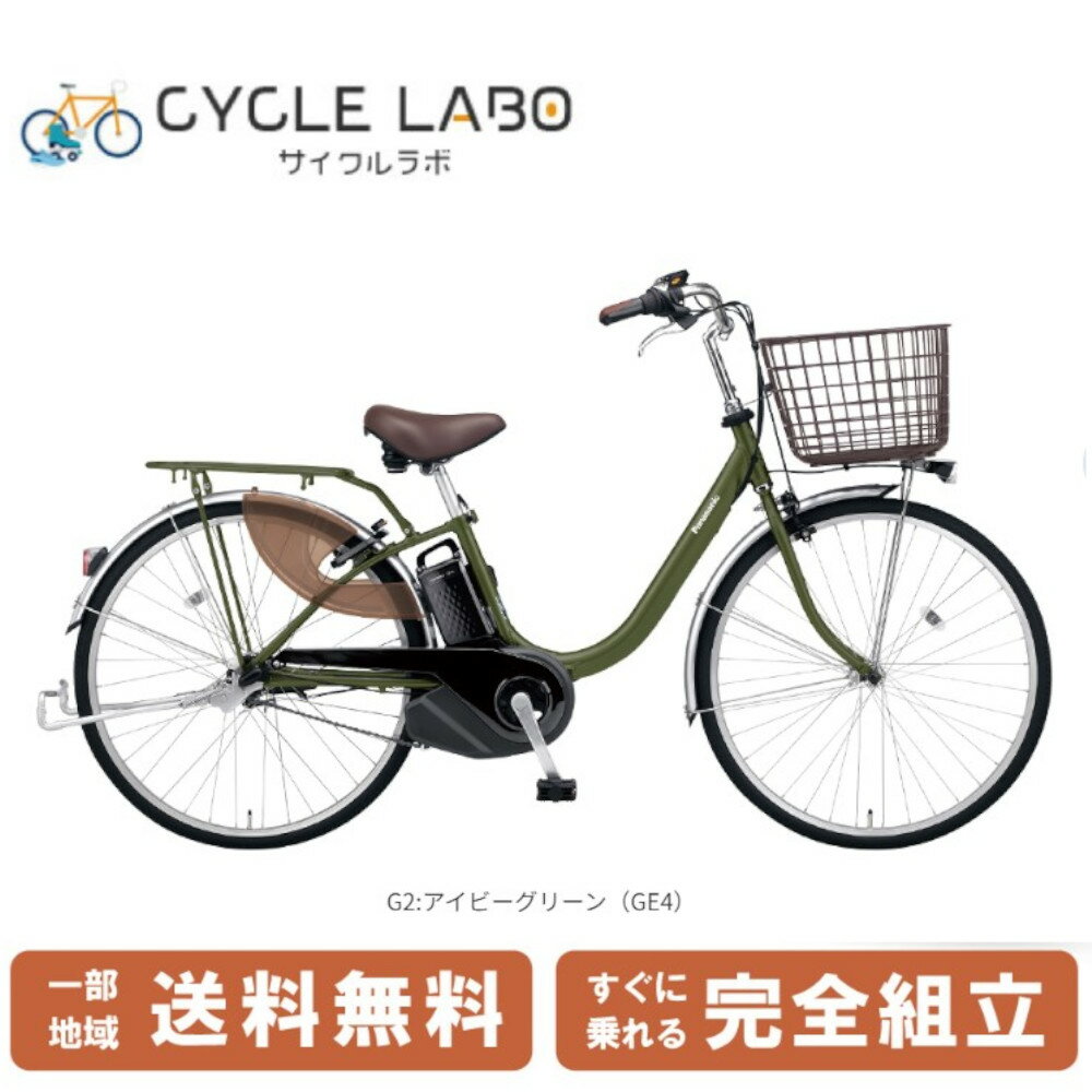  電動自転車 電動アシスト自転車 パナソニック ビビ・L 24インチ FL433-G2 アイビーグリーン 2024年