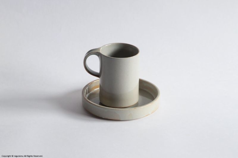 Moderato (モデラート), ハイカップ&ソーサー / グレー【 ceramic japan / セラミックジャパン】のサムネイル