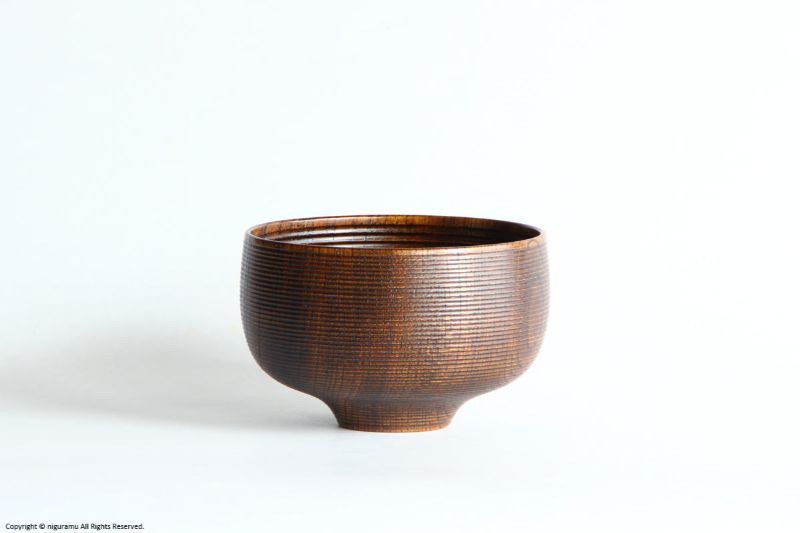 欅, 糸筋椀 小 / 拭き漆【喜八工房】