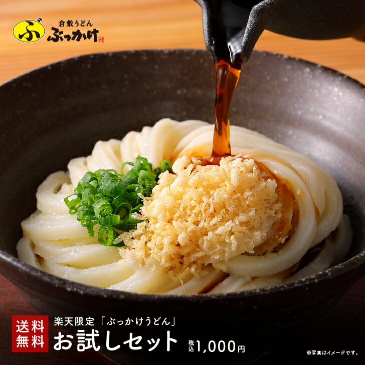 1000円ポッキリ 送料無料 倉敷 ぶっかけうどん お試しセット 1人前【半生うどん1人前 ぶっかけのたれ1人前 特製天かす付き】 倉敷 うどん ふるいち 半生麺【配達日時指定不可商品】つゆ たれ付…