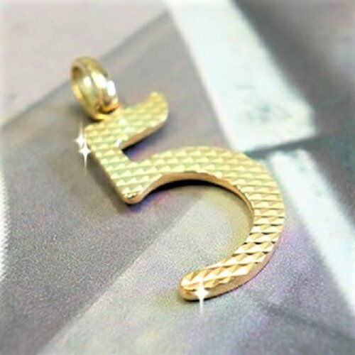 5 ナンバー 数字 No.5 ネックレス K10 ペンダント ゴールド YG PG WG 送料無料