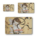 日本製 浮世絵 ステッカー 3点セット 四角 雷神 ヘアライン マット 日本の美しさ お土産 プレゼント おしゃれ シンプル 和柄 着物 歴史