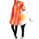 レ 衣装 ハロウィン コスチューム コスプレ eggs fried 卵焼き Baconic ベーコン 食べ物 メンズ 男性用 女性用 大人用 カップル