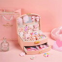 アクセサリー収納ケース プリンセス 女の子 ヘアピン 子供 ヘアクリップ こども 宝石箱 キッズ ジュエリーボックス 30点セット