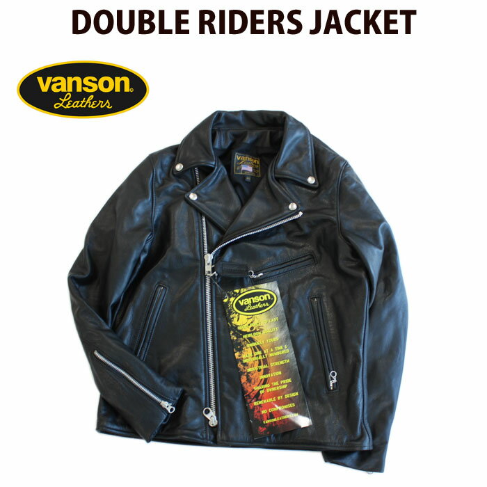 バンソン ライダースジャケット メンズ VANSONバンソン C2R DOUBLE RIDERS JACKET ダブルライダースジャケット【並行輸入品】