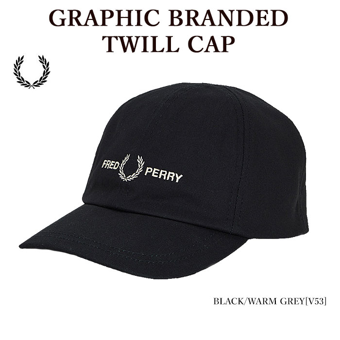 フレッドペリー 帽子 メンズ 【ポイント10倍】FRED PERRY フレッドペリー HW4630 GRAPHIC BRANDED TWILL CAP キャップ 帽子 メンズ レディース