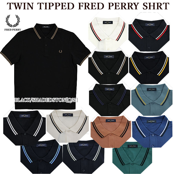 フレッドペリー FRED PERRY フレッドペリー M3600 TWIN TIPPED FRED PERRY SHRT ポロシャツ 鹿の子 ローレル刺しゅう メンズ レディース