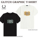 FRED PERRY フレッドペリー M3627 GLITCH GRAPHIC T-SHIRT グリッチグラフィックTシャツ 半袖Tシャツ ローレルリース メンズ レディース