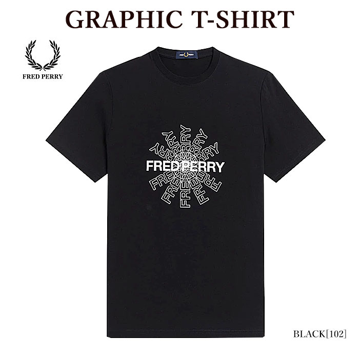 フレッドペリー Tシャツ メンズ 【ポイント10倍】FRED PERRY フレッドペリー M3663 GRAPHIC T-SHIRT 半袖Tシャツ グラフィックプリント メンズ レディース