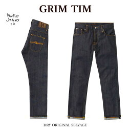 ヌーディージーンズ Nudie Jeans ヌーディージーンズ 113900 GRIM TIM グリムティム DRY ORIGINAL SELVAGE L30 デニム ジーンス メンズ