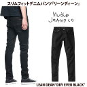 ヌーディージーンズ Nudie Jeans ヌーディージーンズ 112498 LEAN DEAN DRY EVER BLACK L30 リーンディーン ブラックデニム