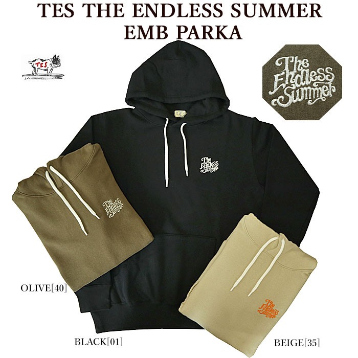 The Endless Summerエンドレスサマー 1774314 TES The Endless SummerEMB PARKA プルオーバー パーカー 刺繍 メンズ レディース