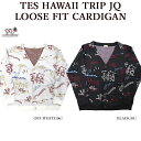 The Endless Summer エンドレスサマー 2374328 TES HAWAII TRIP JQ LOOSE FIT CARDIGAN カーディガン ジャガードニット ハワイアン柄 メンズ レディース