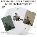 リー ペアTシャツ 【店内全品ポイント5倍】The Endless Summer エンドレスサマー 2774341 TES MALIBU STAR CAMP GIRL LONG SLEEVE T-SHIRT 長袖Tシャツ キャンプガール ロンT メンズ レディース