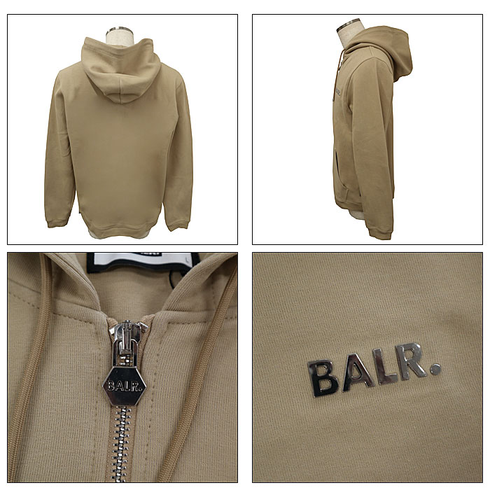 【BALR.】 ボーラー B1267 1018 Q-SERIES STRAIGHT ZIP THRU HOODIE RENEWED パーカー ジップアップパーカー メンズ レディース【並行輸入品】