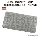 ディーゼル 長財布（メンズ） 【DIESEL】 ディーゼル X09693 P6361 CONTINENTAL ZIP DETACHABLE COINCASE 長財布 パンチング モノグラム メンズ レディース【並行輸入品】