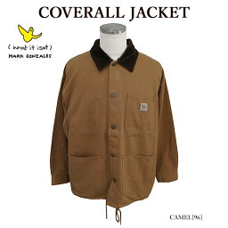 【店内全品ポイント5倍】【Mark Gonzales】 マークゴンザレス WHAT IT ISNT 2H5-62932 COVERALL JACKET カバーオール ジャケット コーデュロイ ワッペン オーバーサイズ メンズ レディース