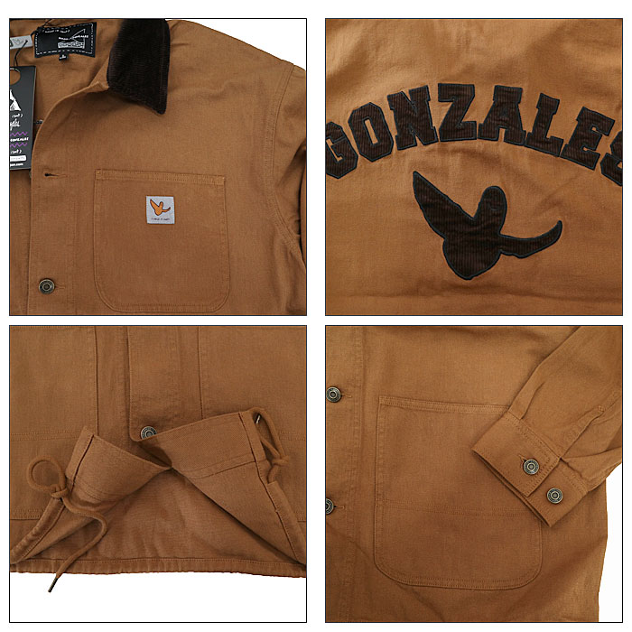 【Mark Gonzales】 マークゴンザレス WHAT IT ISNT 2H5-62932 COVERALL JACKET カバーオール ジャケット コーデュロイ ワッペン オーバーサイズ メンズ レディース