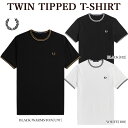  フレッドペリー M1588 TWIN TIPPED T-SHIRT 半袖Tシャツ ティップライン 刺しゅう メンズ レディース