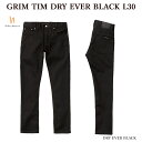 【店内全品ポイント5倍】【Nudie Jeans】 ヌーディージーンズ 113033 GRIM TIM DRY EVER BLACK L30 グリムティム デニム ジーンス メンズ