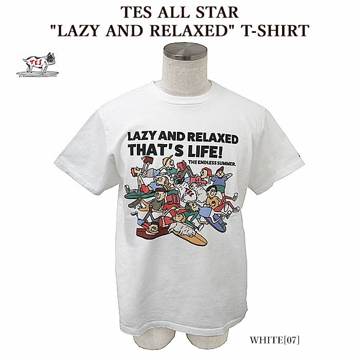 楽天b.m.p【The Endless Summer】 エンドレスサマー 23574333 TES ALL STAR LAZY AND RELAXED T-SHIRT 半袖Tシャツ オールスター メンズ レディース