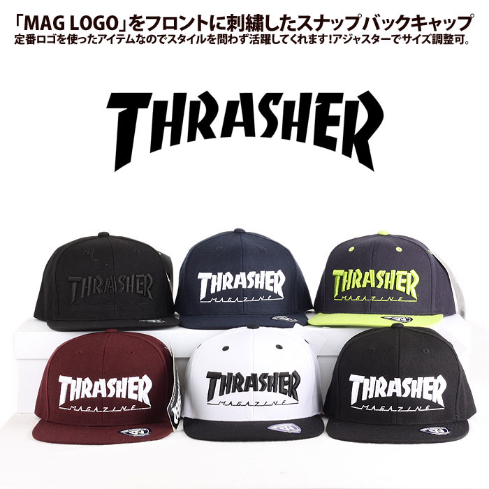 【THRASHER】スラッシャー 15TH-C50 MAG LOGO CAP キャップ メンズ レディース