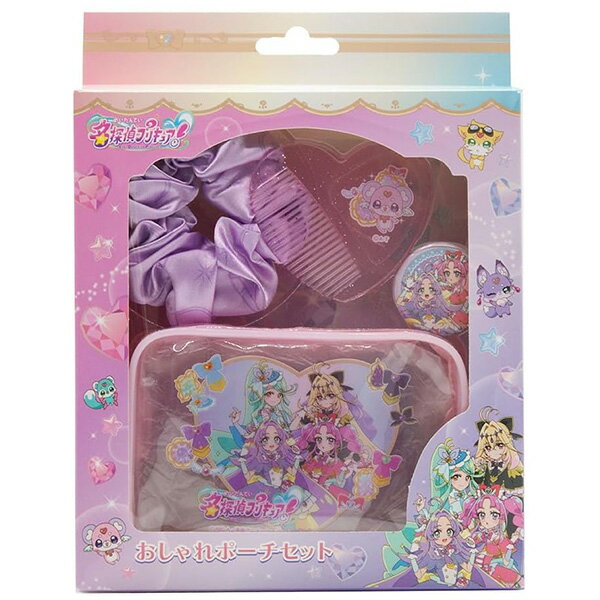 樂天商城 - 名探偵プリキュア！ おしゃれポーチセット プリキュア ぷりきゅあ シュシュ コーム クリップ缶バッチ 丸昌 260192
