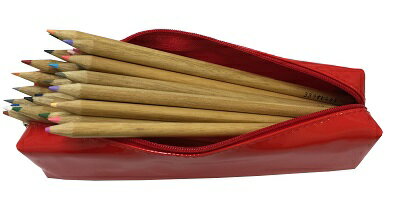 【SALE 在庫限り】アイ・エス L.S.K プレミアムペンケース シンプルレッド【IPCS-D-RD】