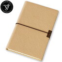 【3冊までメール便OK】Victoria 039 s Journals バンド付ソフトカバーノート S ベージュ 携帯しやすい メモ帳 手帳 97×143×15mm SCN-914E-96