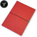 【1冊までメール便OK】Victoria 039 s Journals バンド付ソフトカバーノート L レッド おしゃれな メモ帳 手帳 145×203×13mm SCN-1420R-96