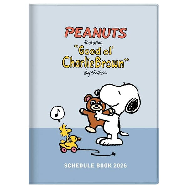 【メール便OK】 サンスター文具 2026年スケジュール帳 スヌーピー ピーナッツ 手帳 月間 B6 カバー [テ..