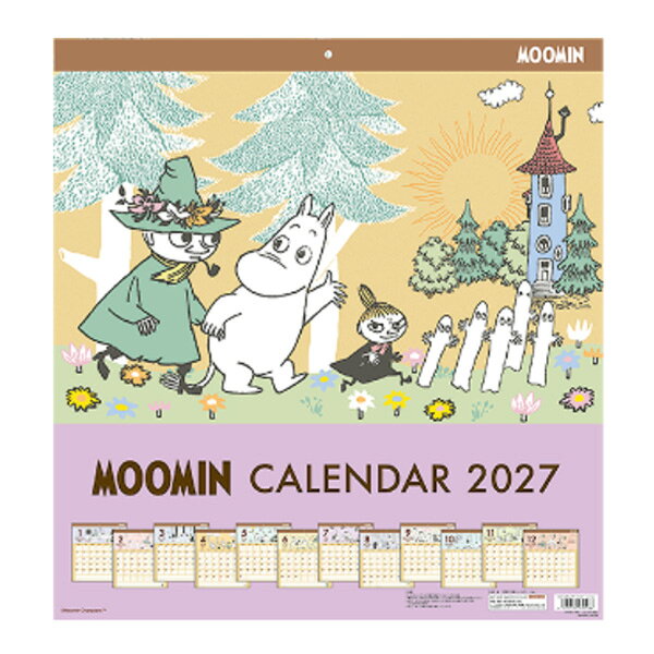 サンスター文具 2027年カレンダー ウォールカレンダースクエア [ ムーミン ] 令和9年 壁掛けカレンダー S8521891