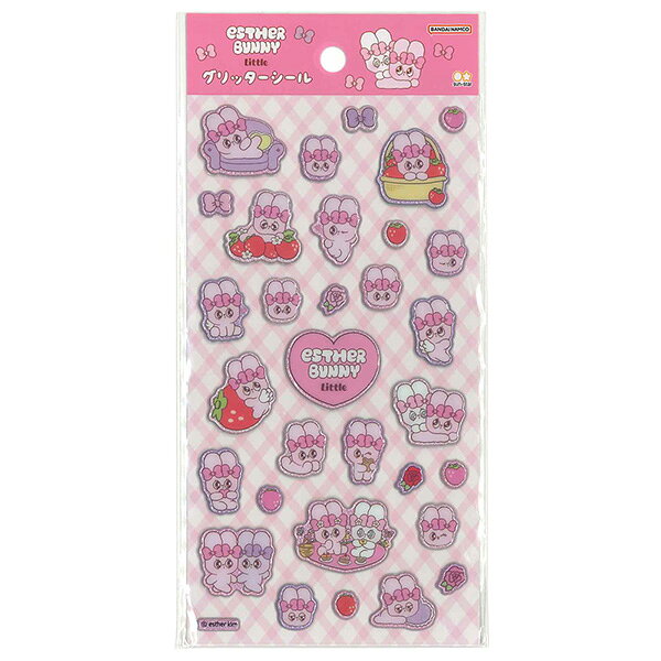 【10点までメール便OK】 サンスター文具 エスターバニー リトル グリッターシール [ ピンク ] S8821623