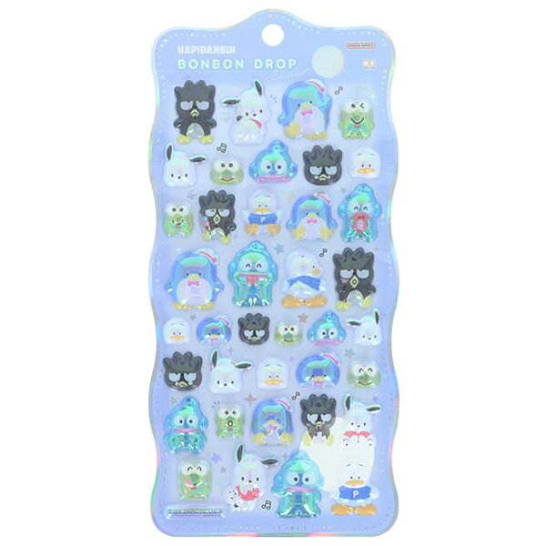 【6点までメール便OK】 サンスター文具 ボンボンドロップシール churukira はぴだんぶい サンリオキャラクターズ ポチャっこ ケロケロけろっぴ S8815496