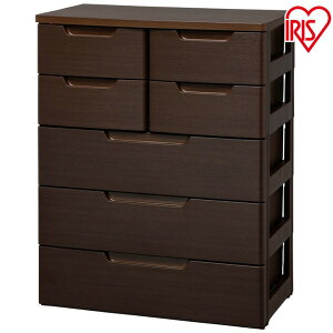 チェスト 5段 MUチェスト MU-7234 アイリスオーヤマ収納 完成品 押入れ クローゼット 木天板 大容量 衣替え 衣類収納 衣装ケース 引っ越し 洗面所 脱衣所 子供部屋 小物収納 小引き出し 木目ブラウン 茶 木目調 幅72 奥行40.5 高さ93