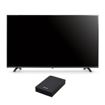 4Kテレビ 55型 音声操作 外付けHDDセット品送料無料 テレビ HDD セット TV 4K 音声操作 55型 外付け ハードディスク アイリスオーヤマ