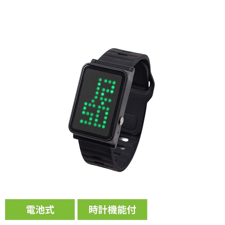 アラート・ハートウォッチに時計機能が付いたハートウォッチPLUSの登場です。猛暑のリスクを事前に知らせてくれるウェアラブルデバイスです。本体裏面のセンサーで15秒毎に表皮温度を自動計測し、独自のアルゴリズムでライトの色、点滅、警戒ブザーでお知らせします。また時計機能が付いており、MODEボタンを押す事で時刻を表示します。充電は必要なく、ボタン電池（CR2032）で5カ月間の使用が可能です。ライトと振動とブザーで熱中指数をお知らせします。●商品サイズ（cm）幅約3×奥行約4.4×高さ約1.2●商品重量約0.018kg●材質ABS●電源コイン型乾電池CR2032（付属）●防水規格IP67●機能熱中警戒センサー・アラーム・バイブレーション・時刻表示●NETIS登録番号KT-240145-A●使用条件気温-10〜50度、湿度25〜90％●精度0.3度前後【注意】本製品は医療機器ではございません。暑い環境下でのすべての体調不良に対応したものではございません。アラートの作動の有無に関わらず体調の変化を感じた場合は休憩や給水を行い、それでも改善のない場合は医療機関にご相談ください。（検索用：暑さ対策 暑さ予防 数値化 見える化 充電いらず ボタン電池 時計付 スマートウォッチ 腕時計 4582643537441）最強翌日配送対象商品に関するご案内 最強翌日配送対象商品・対象地域に該当する場合は最強翌日配送マークがご注文カゴ近くに表示されます。 最強翌日配送可能なお支払方法は【クレジットカード、代金引換、全額ポイント支払い】のみとなります。 下記の場合は最強翌日配送対象外となります。 ・15点以上ご購入いただいた場合 ・時間指定がある場合 ・ご注文時備考欄にご記入がある場合 ・決済処理にお時間を頂戴する場合 ・郵便番号や住所に誤りがある場合 ・最強翌日配送対象外の商品とご一緒にご注文いただいた場合 ・お届け先住所文字数が40文字以上の場合