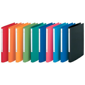 [リヒトラブ]スーパーパンチレスファイル(レバーファイル)A4判タテ型（背巾20mm）表紙カラー：10色【F-..