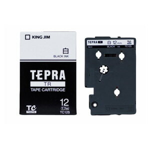 [キングジム]テプラテープ　白ラベル TC12S【在庫僅少】(2)
