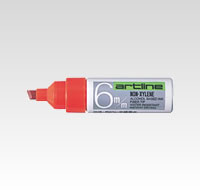 [シャチハタ]油性マジック・アートライン角6mm　赤【K-50アカ】